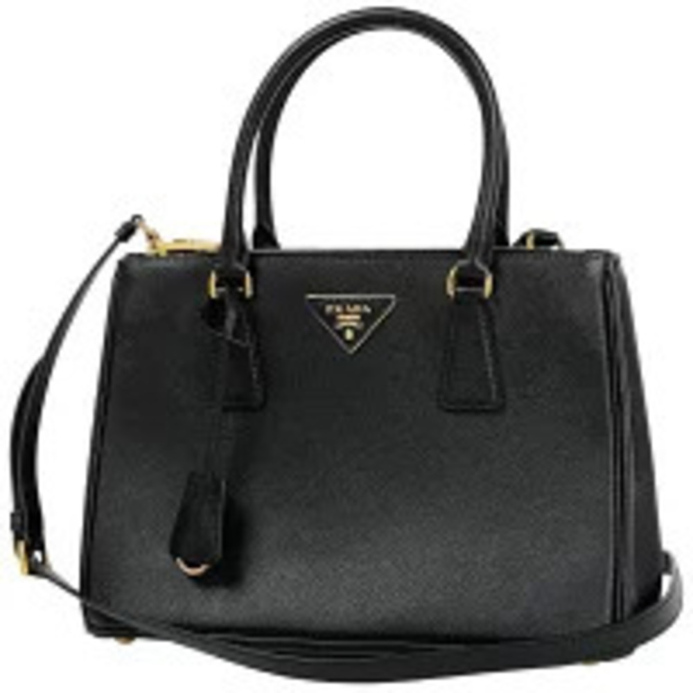Prada Galleria 2way Shoulder Bag Saffiano Leather Black